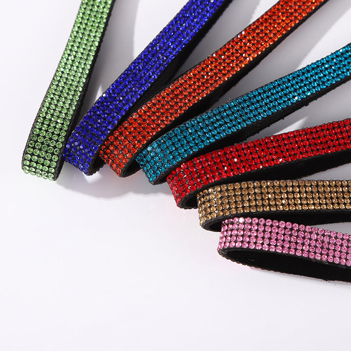Rhinestone Accent Keychain Holder Bowlift