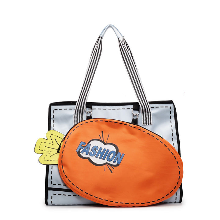 Creative Graphic Print Tote Bag