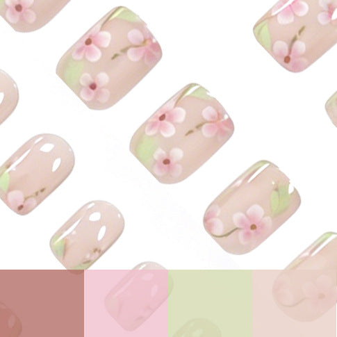 Floral Embellished Nail Art Enhancements Bowlift