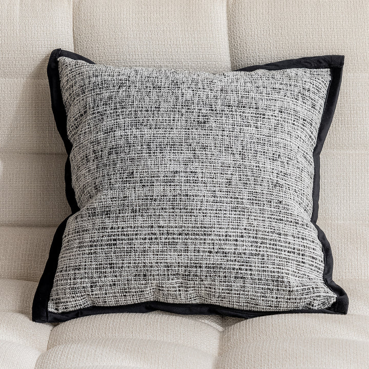 Decorative cushion with textured fabric