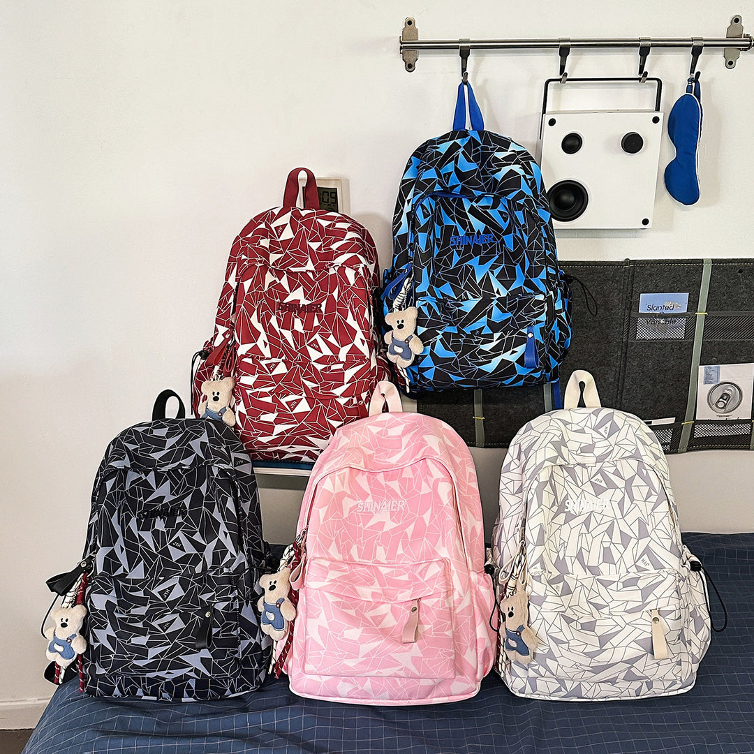 Geometric Pattern Casual Backpack Bowlift