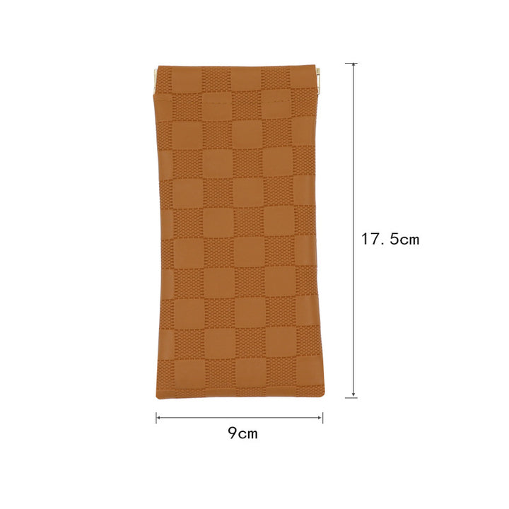 Fashionable Checkered Pouch Bowlift