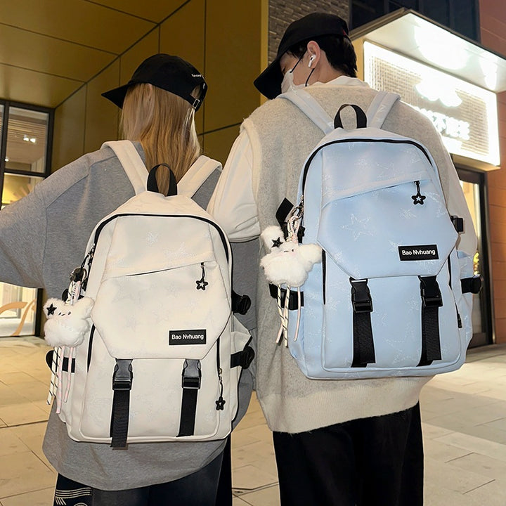 Stylish Star-Patterned Backpack Bowlift 1791204674