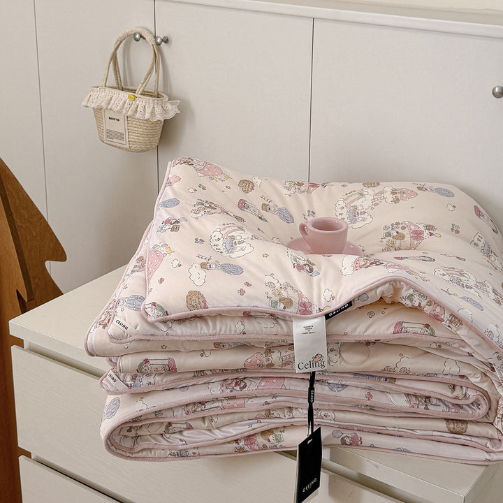Lightweight Quilted Cotton Play Mat & Foldable Bedding Pad