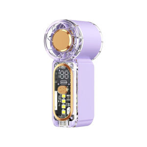 Portable Mini Fan with LED Display Bowlift