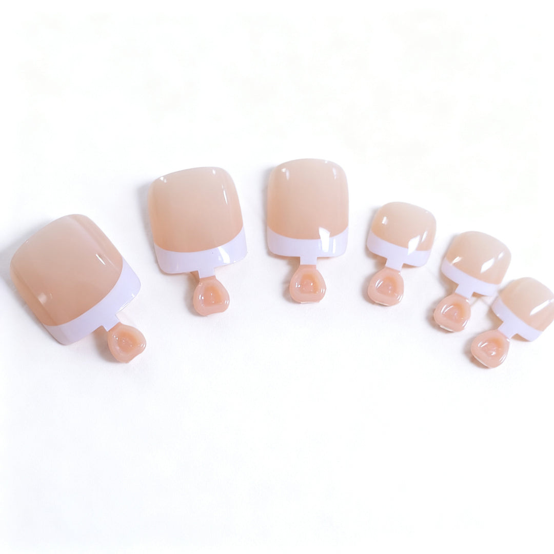 Premium French Tip Gel Nail Art Bowlift