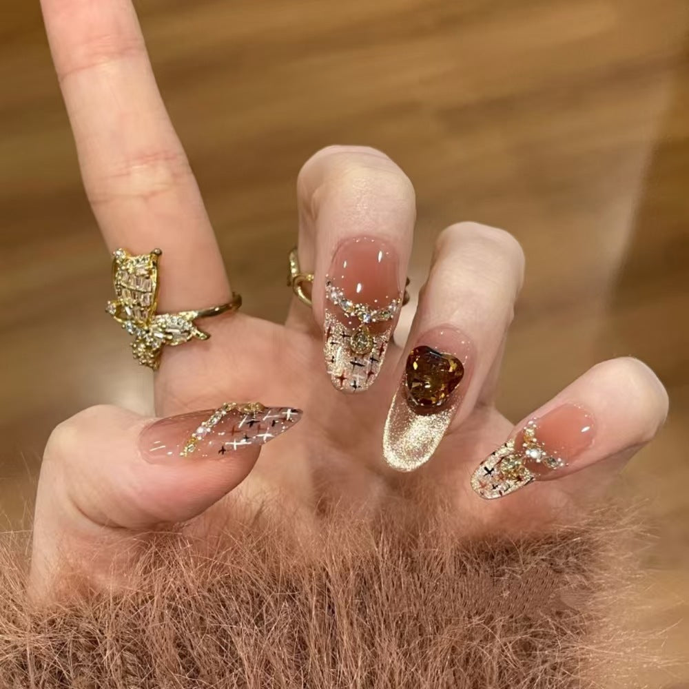 Artistic French Tip Press-On Nails