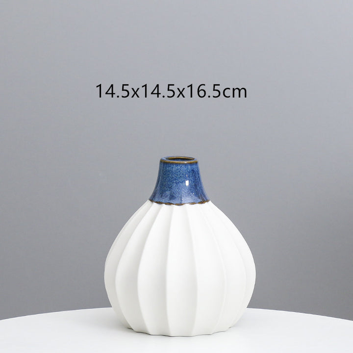 Artistic Curved Ceramic Vase Bowlift