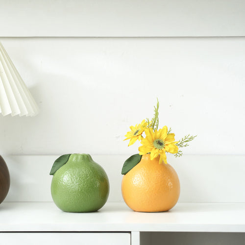Whimsical Ceramic Fruit-Shaped Vase Bowlift