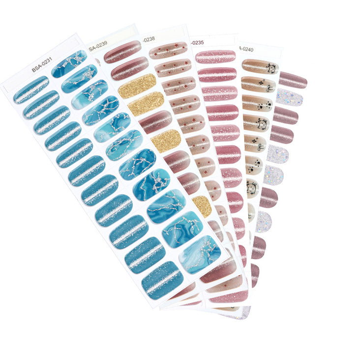 Sparkling Glitter Nail Wraps