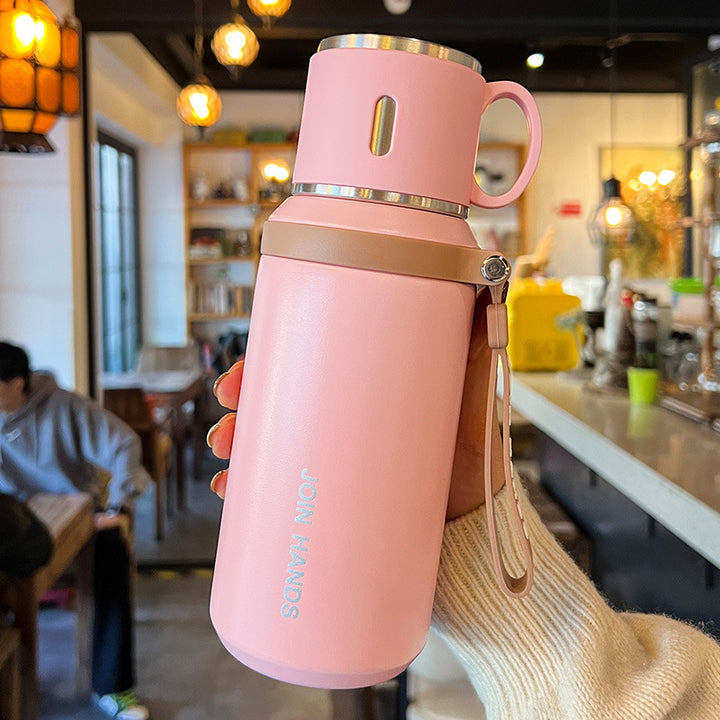 Women's Insulating Water Bottle with Practical Carrying Handle Bowlift