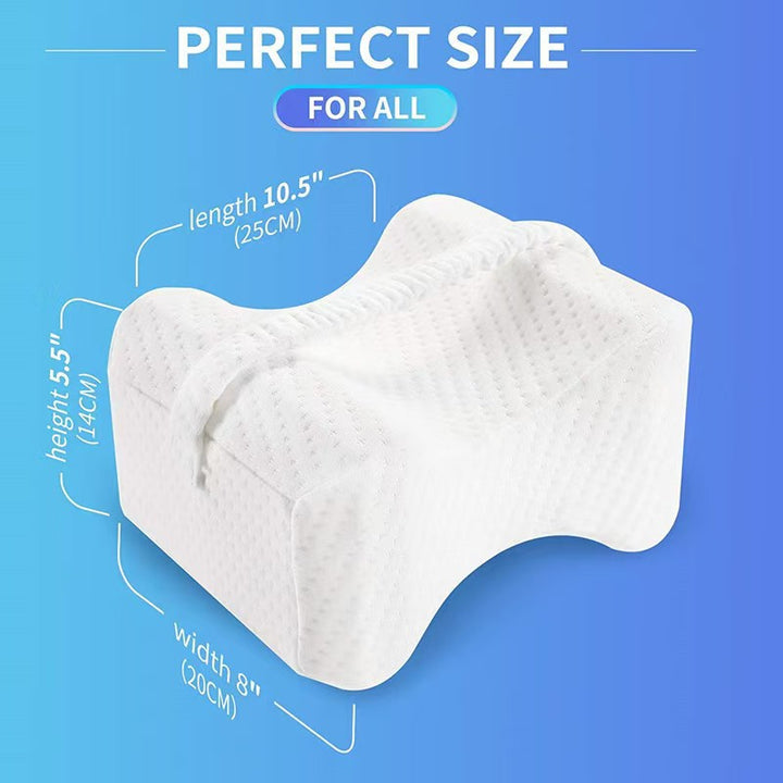 Contoured Memory Foam Knee Support Pillow for Side Sleepers Bowlift