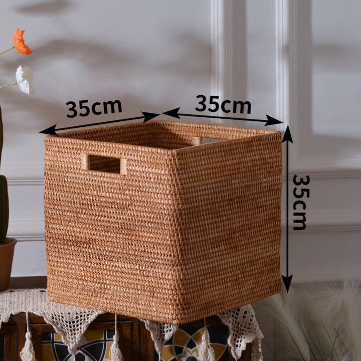 Rectangular Natural Woven Storage Basket