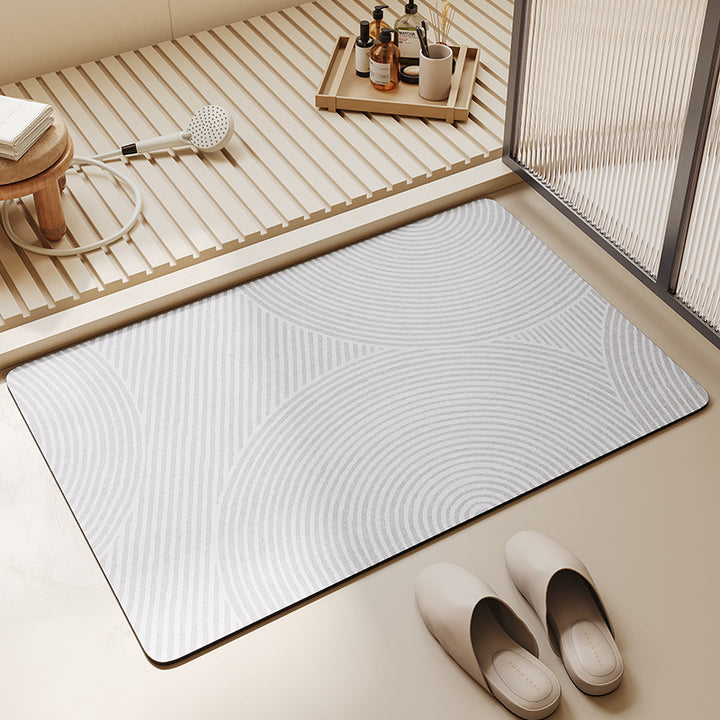 Stylish Geometric Pattern Bath Mat Bowlift