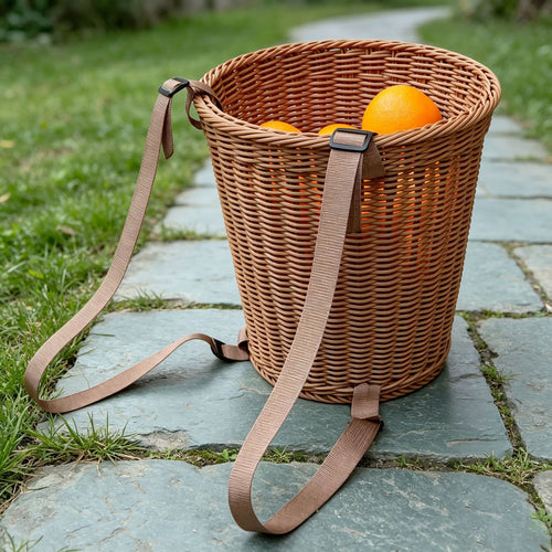 Versatile Utility Woven Grocery Basket Bowlift