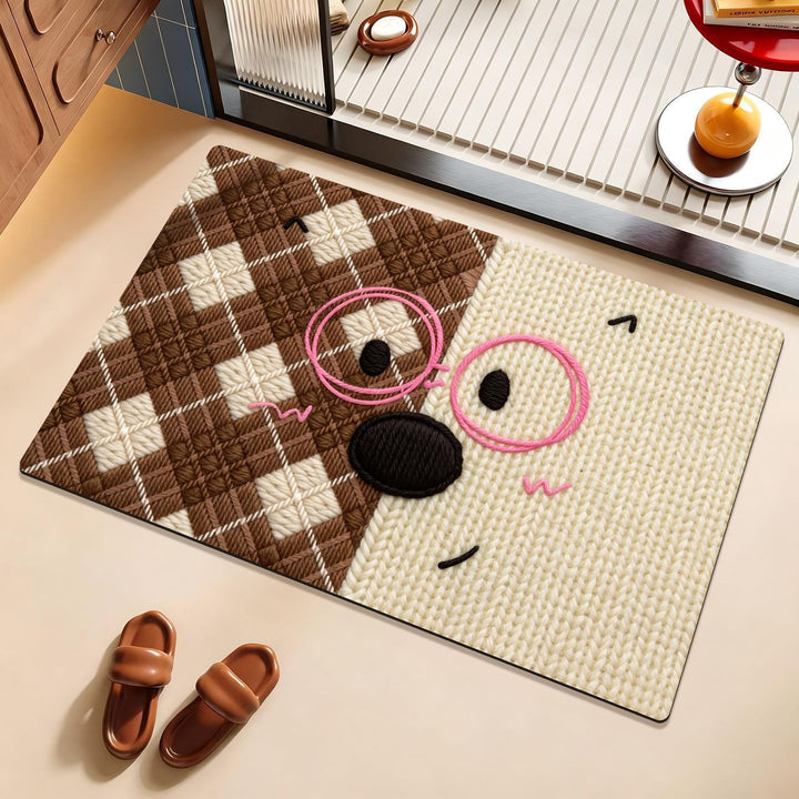 Decorative Dog Themed Area Mat for Home