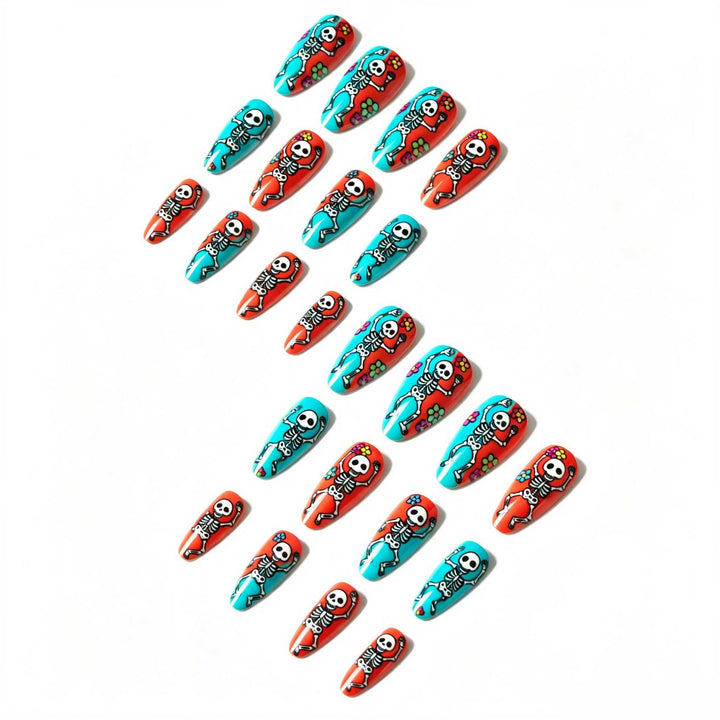 Halloween-Inspired Skeleton Nail Art Kit