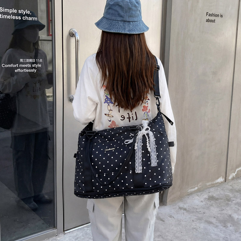 Stylish Polka Dot Travel Bag