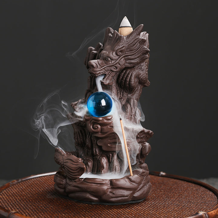 Decorative Dragon Theme Incense Waterfall