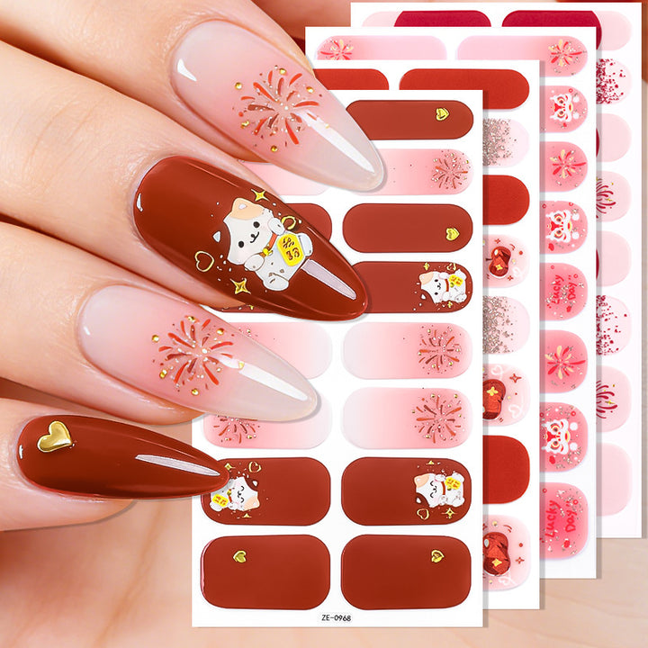 Holiday-Themed Nail Wraps