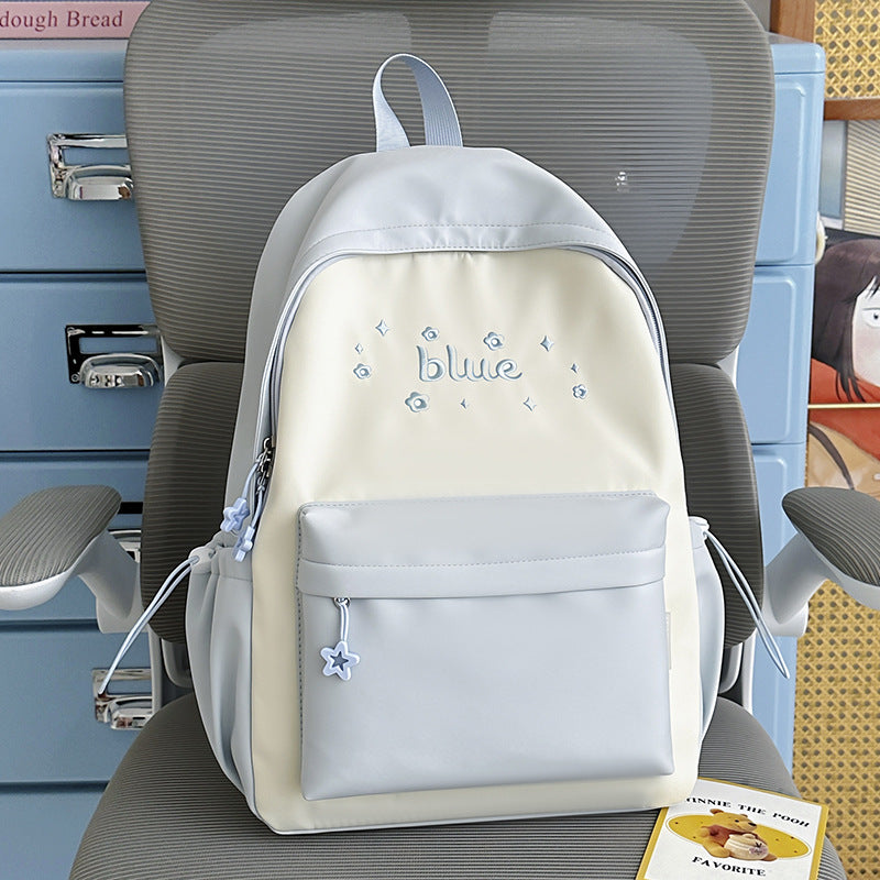 Cute Floral-Embellished Backpack Bowlift