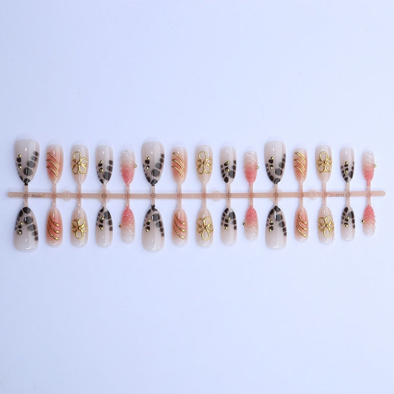 Elegant Press-On Nail Art Set Bowlift