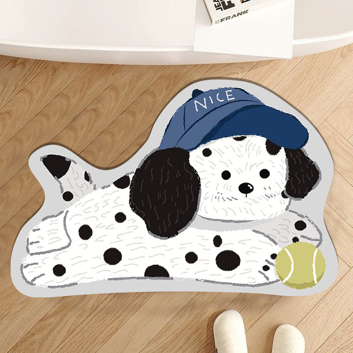 Playful Pet-Themed Area Mat