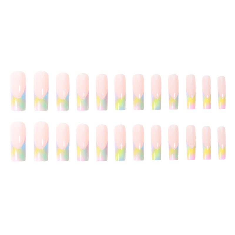 Artistic Gradient Press-On Nails Bowlift