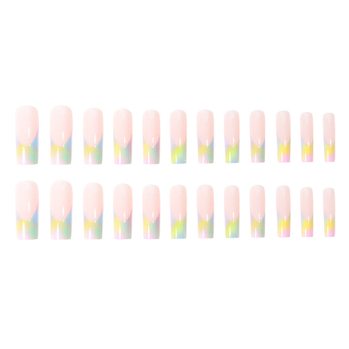 Artistic Gradient Press-On Nails Bowlift