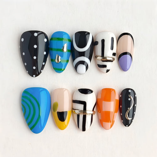 Creative Nail Art in Modern Graphic Design Bowlift