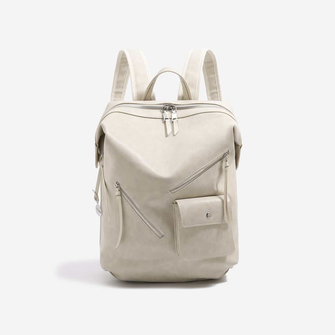 Functional Leather Laptop Backpack