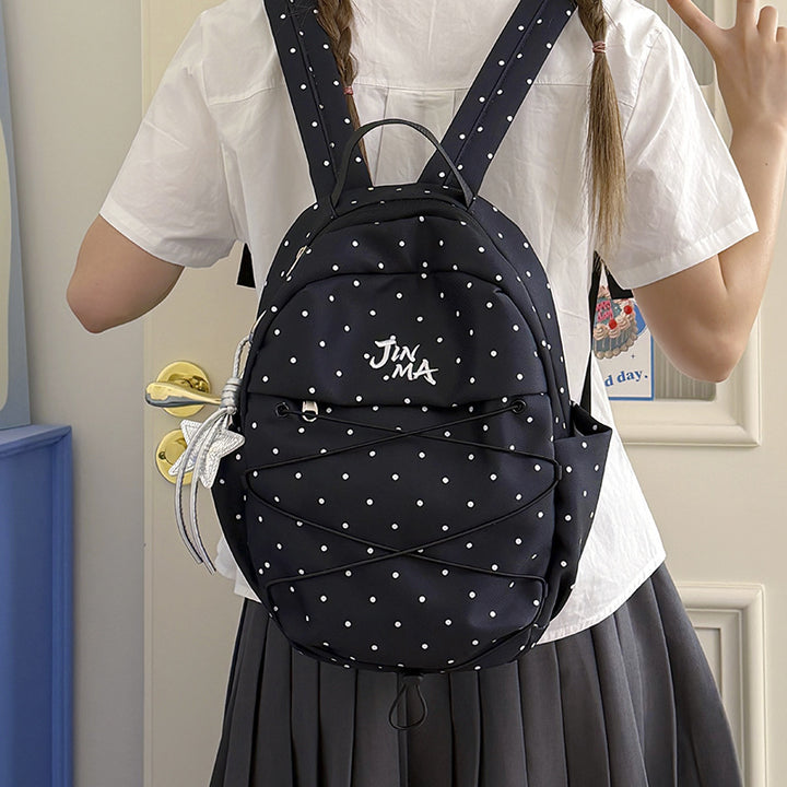Polka Dot Casual Backpack Bowlift 1791205839