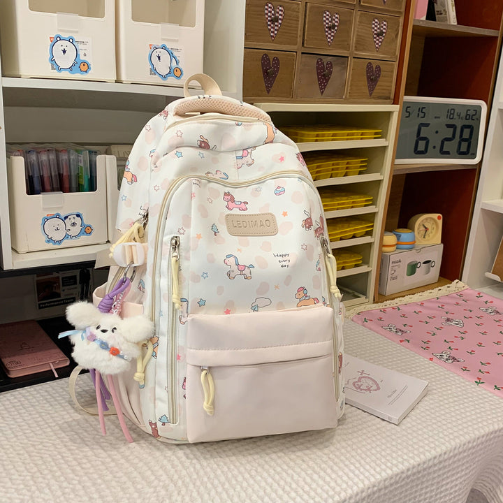Playful Illustrated School Backpack