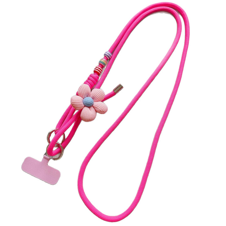 Decorative Flower Charm Phone Lanyard Bowlift