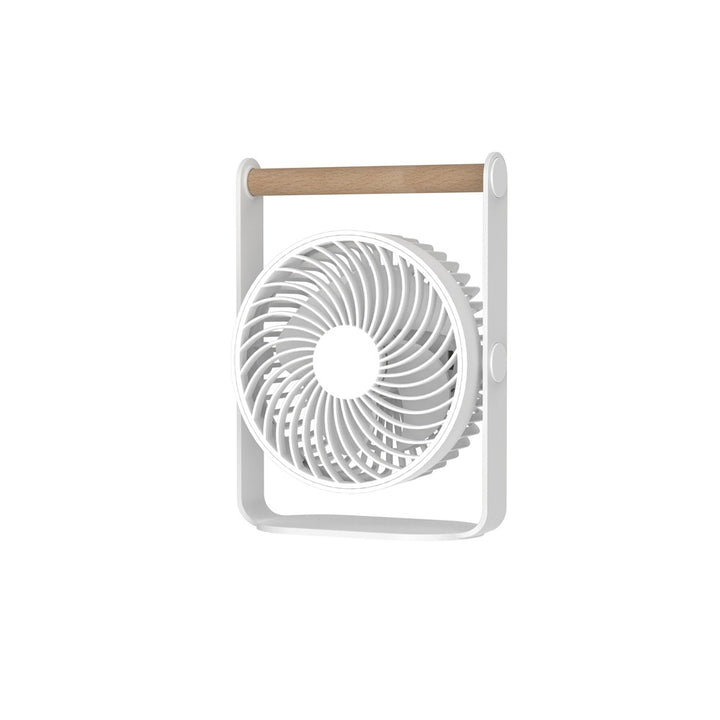 Women's portable design fan with wooden handle Bowlift