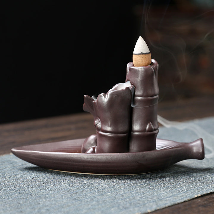 Elegant Bamboo Theme Incense Burner