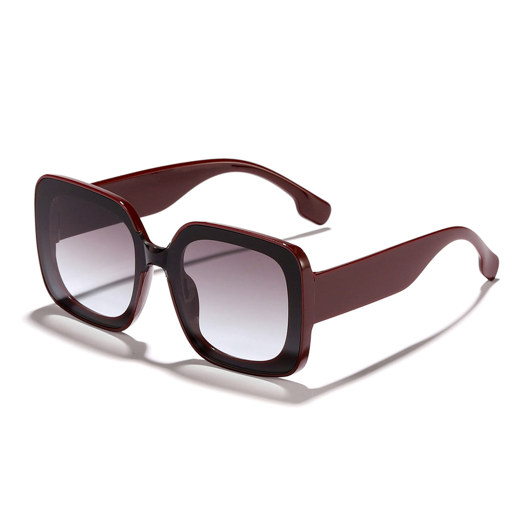Women's square sunglasses with innovative transparent frame design Bowlift