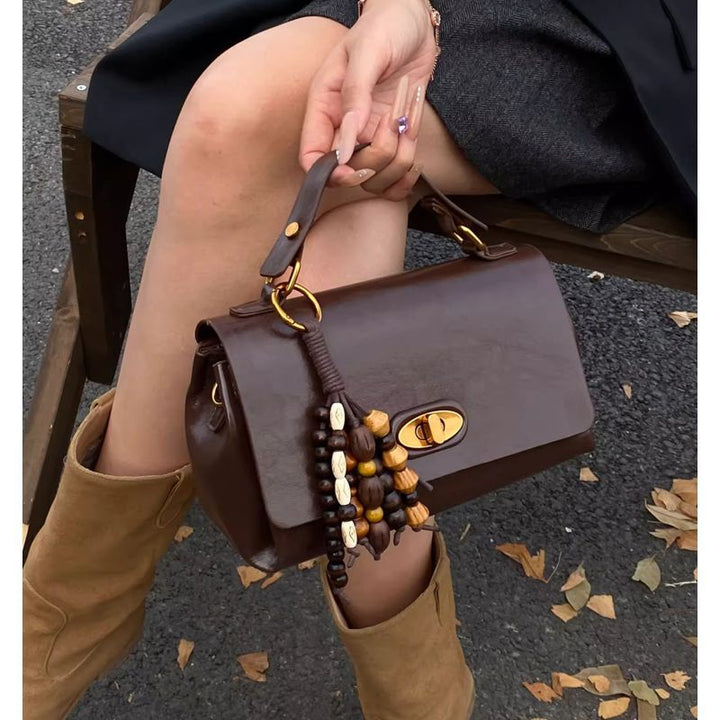 Vintage-Inspired Structured Satchel Bowlift