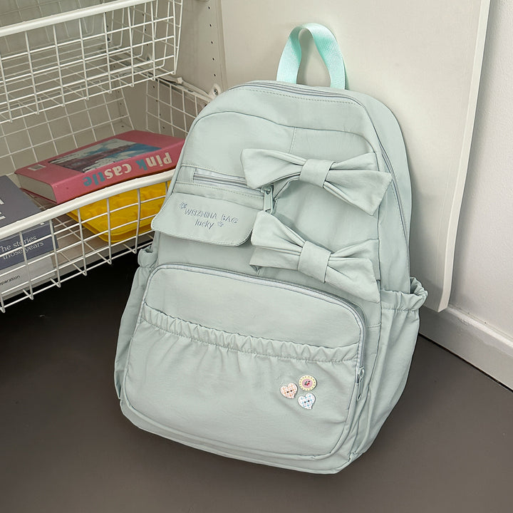 Stylish Bow-Accented Backpack Bowlift