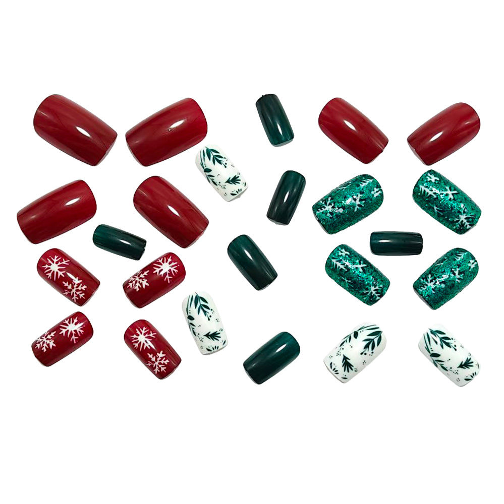 Festive artificial nails with Christmas motifs Bowlift