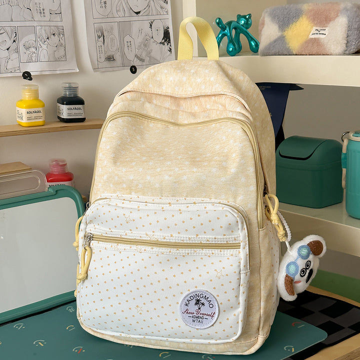 Playful Star-Patterned Backpack Bowlift 1791205809
