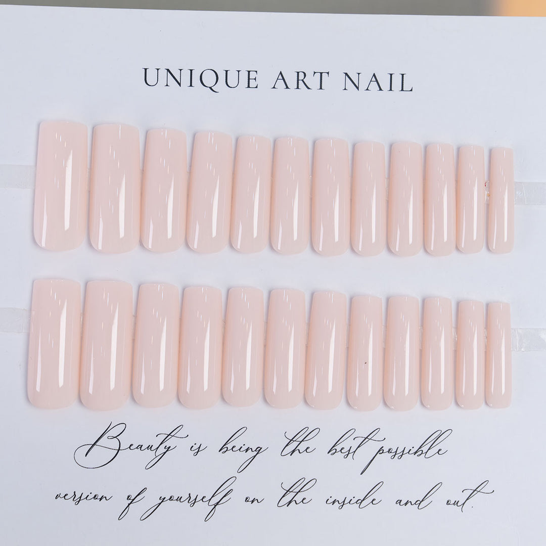 Glossy Long Coffin Press-On Nails  1791110449