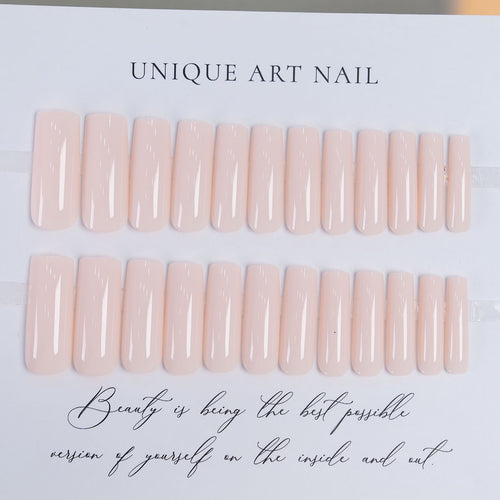 Glossy Long Coffin Press-On Nails  1791110449