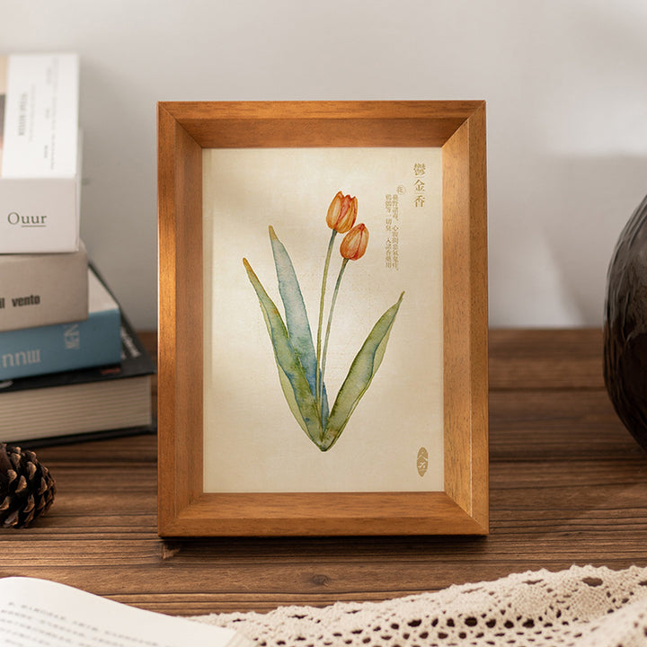 Floral Watercolor Art Frame