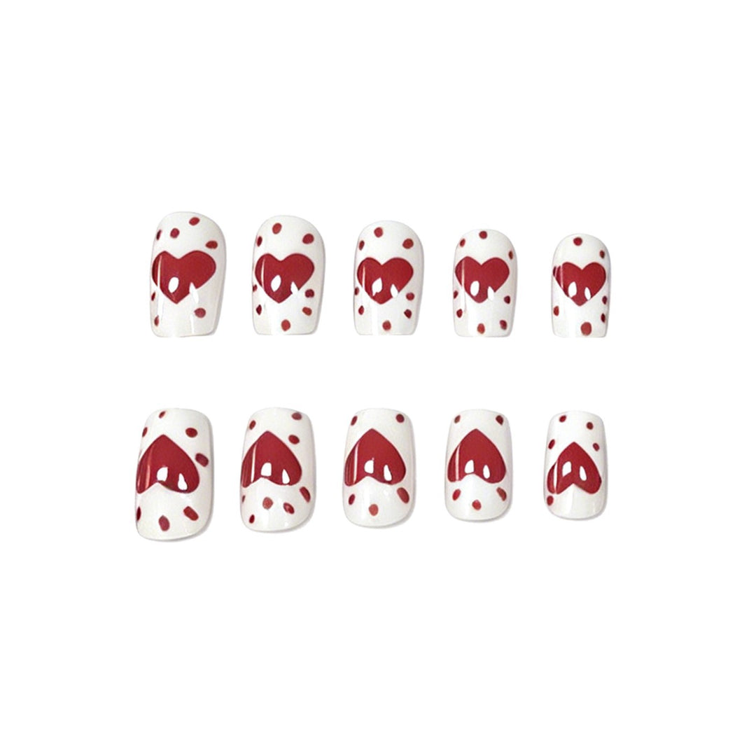 Romantic Heart Design Nail Art Bowlift