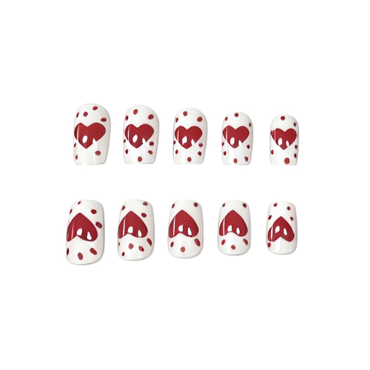 Romantic Heart Design Nail Art Bowlift