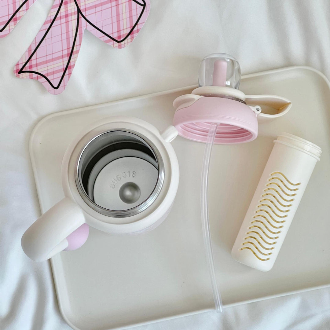 Women Insulated Drinking Bottle with Creative Components Bowlift