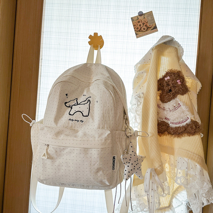Casual Cute Character-Designed Backpack Bowlift