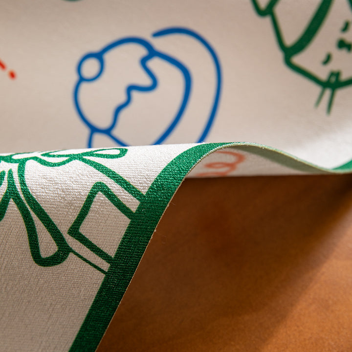 Children's Learning Placemat with Alphabet Print and Wipeable Surface Bowlift
