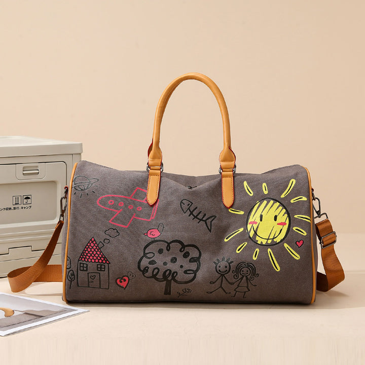 Artistic Canvas Travel Duffel Bag Bowlift